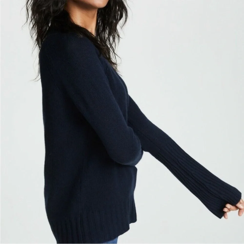 360Cashmere Maikee Navy Cashmere Sweater Small